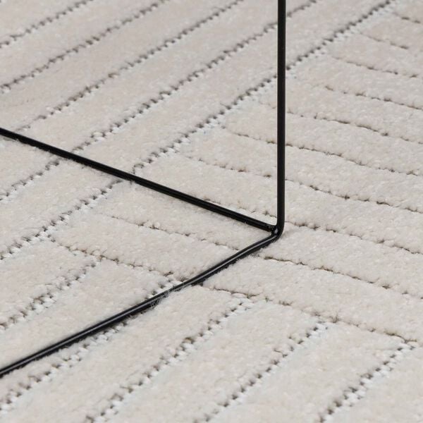 vidaXL Teritorijas paklāji Apaļ&scaron; Krēmkrāsa &Oslash; 200 CM