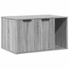 vidaXL Kaķu pakai&scaron;u kastes korpuss pelēks 80x50x45cm inženierijas koks