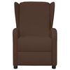 vidaXL atpūtas krēsls, paceļams, brūna mākslīgā āda