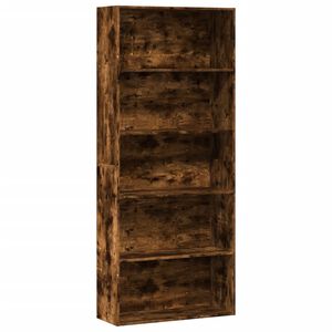 vidaXL grāmatu plaukts, ozola, 80x30x189 cm, inženierijas koks
