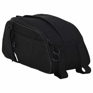 vidaXL Velosipēda soma Melna 38 x 16 x 16 cm Poliesters