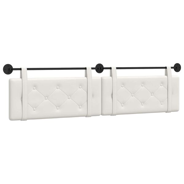 vidaXL Karājo&scaron;s galvgalis Balts 210 x 55 x 5 cm Mākslīgā āda