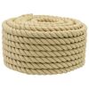 vidaXL Laivu virvju 18 mm 25 m Dabiska