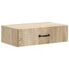 vidaXL Sienas montējamais sānu galds 59 x 34,5 x 17 cm Sonomas ozols