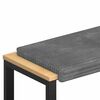 vidaXL Solspilvens Mīksts kordūrs Gai&scaron;i pelēka Dziļums 35 cm