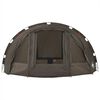 vidaXL makšķernieku telts 4 personām, brūna, ūdensnecaurlaidīga