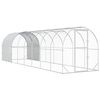 vidaXL Vistu kūts Sudraba 800 x 200 x 200 cm Cinkota tērauda