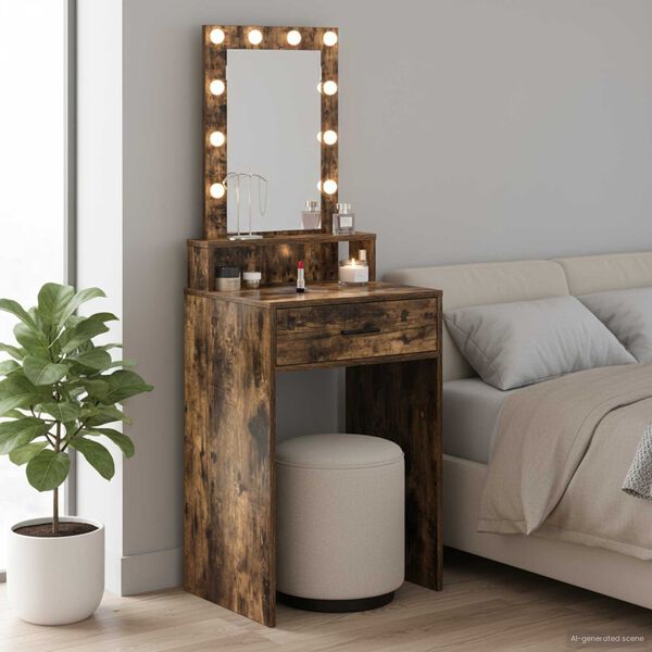 vidaXL Dressing galds Brūna 50 x 41 x 140 cm Inženierijas koks