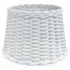 vidaXL griestu lampas abažūrs, balta, &Oslash;40x26 cm, pīts