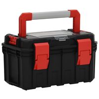 vidaXL instrumentu kaste, melna un sarkana, 45x28x26,5 cm