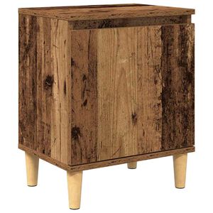 vidaXL Nakts skapītis Vecs koks 40 x 30 x 50 cm Inženierijas koks