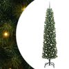 vidaXL Mākslīgā Ziemassvētku eglīte su 300 LED ar statīvu Zaļa 240 cm