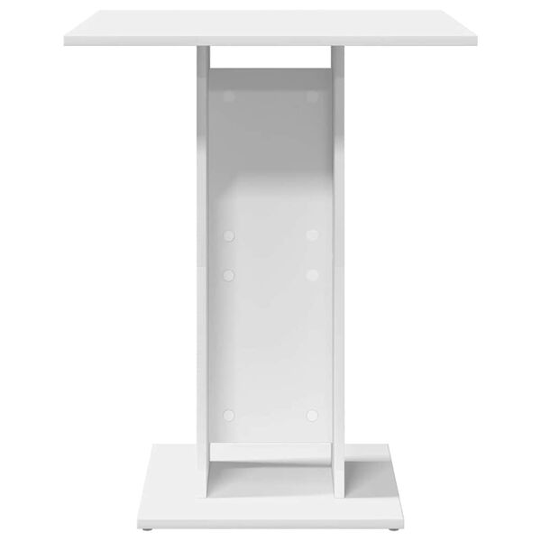 vidaXL bistro galds, balts, 60x60x75 cm, inženierijas koks