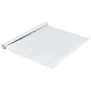 vidaXL mēbeļu līmplēve, spīdīga sudraba krāsa, 500x90 cm, PVC