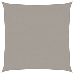 vidaXL saulessarga bura, 160 g/m&sup2;, kvadrātveida, gai&scaron;i pelēka, 7x7 m, HDPE