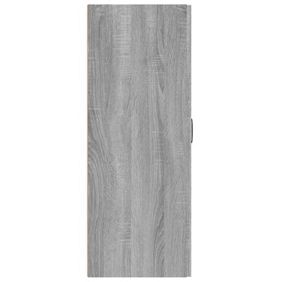 vidaXL sienas skapītis, pelēka ozola, 69,5x34x90 cm, inženierijas koks