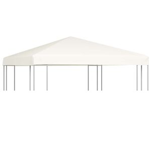 vidaXL nojumes jumta pārsegs, 310 g/m&sup2;, 3x3 m, krēmbalts