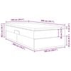 vidaXL Gulta ar uzglabā&scaron;anas vietu un matraci Pelēkbrūna 100 x 200 cm