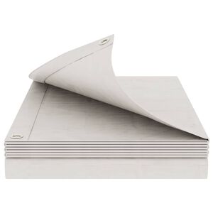 vidaXL Pārklājs ar acīm Balts 4 x 8 m 260 gsm PE