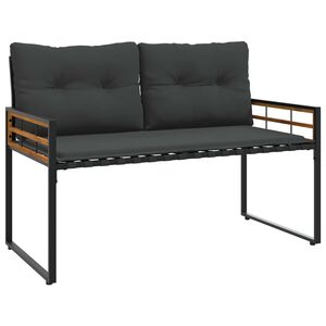 vidaXL Koka Lādes Sols 114 x 55 x 77 cm Gai&scaron;i pelēks Taisnstūra