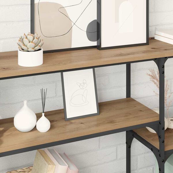 vidaXL Konsoles galds ar plauktu Artisānā ozols 150 x 29 x 76,5 cm