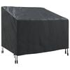 vidaXL Dārza krēsla vāks Melna 96 x 79 x 74 cm 420D Oksforda audums