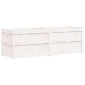 vidaXL dārza puķu kaste, 150x50x50 cm, priedes masīvkoks