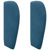 vidaXL Galvgaļa auss Zila 40 x 23 x 6 cm Samts
