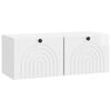 vidaXL Sienā piestiprināms TV skapis Spīdīgi balts 78,5 x 31 x 30 cm