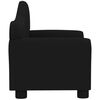 vidaXL bērnu dīvāns, melns samts