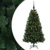 vidaXL Mākslīgā Ziemassvētku egle ar bumbiņu 120 cm 150 LED