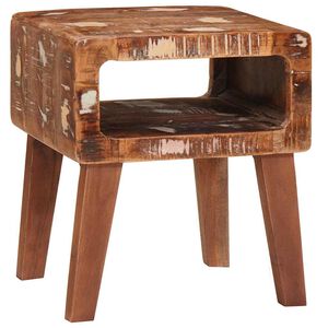 vidaXL Papildu galdiņ&scaron; Brūna 40 x 32 x 46 cm Cietais atjaunotais koks