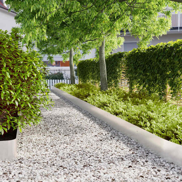 vidaXL Zālāju apmales 30 gab 20x103 cm Nerūsējo&scaron;ais tērauds