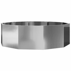 vidaXL Puķu kaste Sudraba 120 x 120 x 35 cm Cinkots tērauds