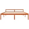 vidaXL Gultas rāmis Vaks brūns 180 x 200 cm Ciets priedes koks