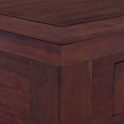 vidaXL kafijas galdiņš, klasiski brūns, 68x68x30 cm, masīvs sarkankoks