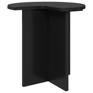 vidaXL Sānu galds Melns ozols &Oslash; 39 x 38 cm Inženierijas koks