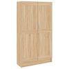 vidaXL grāmatu skapis ozolkoka krāsa 82,5x30,5x150cm inženierijas koks
