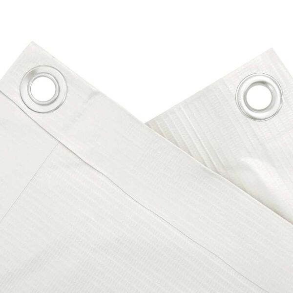 vidaXL balkona aizslietnis, PVC, 600x75 cm, balts