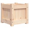 vidaXL dārza puķu kaste, 31x31x31 cm, priedes masīvkoks