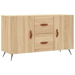 vidaXL kumode, ozolkoka krāsa, 100x36x60 cm, inženierijas koks