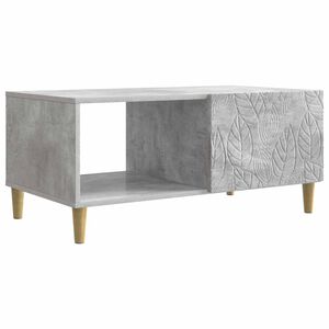 vidaXL Kafijas galdiņ&scaron; Betona pelēks 90 x 50 x 40 cm Inženierijas koks