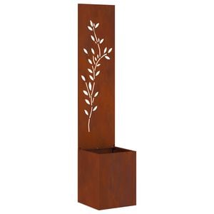 vidaXL Dārza privātuma ekrāns Rūsa 32 x 32 x 150 cm Novecināts tērauds