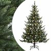 vidaXL Mākslīgā Saliekamā Ziemassvētku Egle 180 cm 300 LED Silti balts