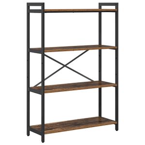 vidaXL Grāmatu plaukts 80 x 30 x 120 cm Inženierijas koks Vecs koks