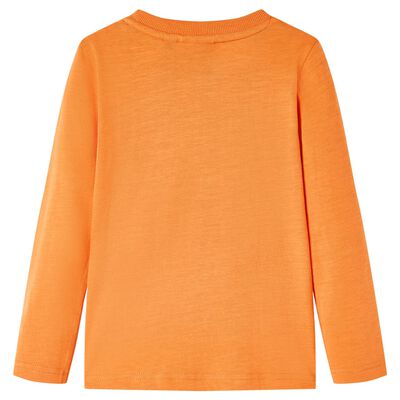 Bērnu krekls ar garām piedurknēm, tumši oranžs, 92