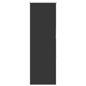 vidaXL rullo žalūzija melna 40x130 cm auduma platums 35,7cm poliesters