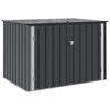 vidaXL Dārza uzglabā&scaron;anas kaste Melns 151,5 x 107 x 100 cm Tērauds