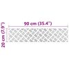 vidaXL Trepju paklājs Taisnstūra 4 pcs Sudraba 90 x 20 cm Alumīnijs
