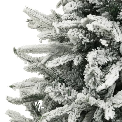 vidaXL mākslīgā Ziemassvētku egle ar sniegu, zaļa, 150 cm, PVC&PE